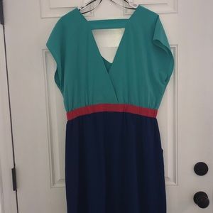 Forever 21 geometric dress with pockets; 1X
